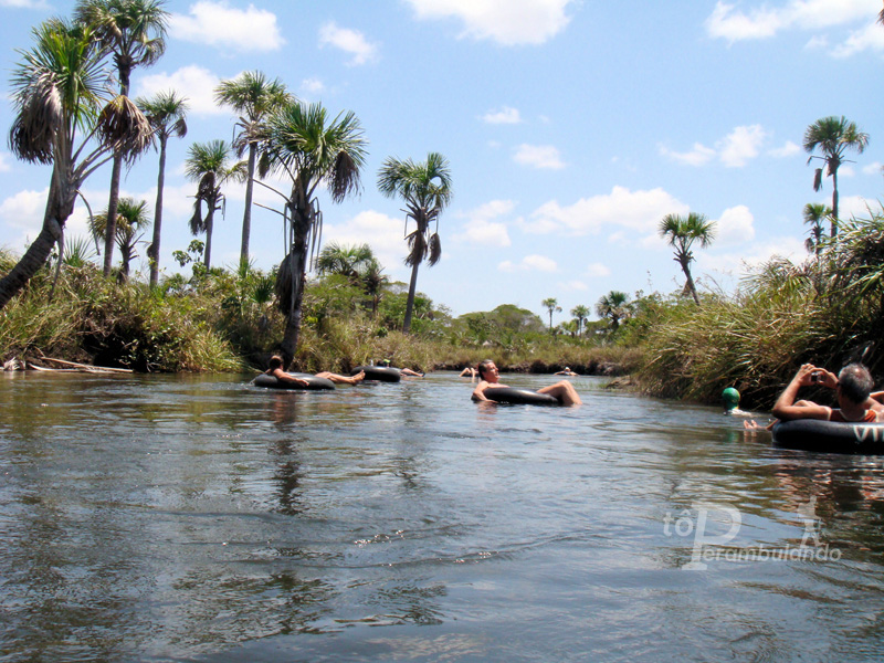 Uma das opções de passeio: A flutuação no rio Formiga em Cardosa.